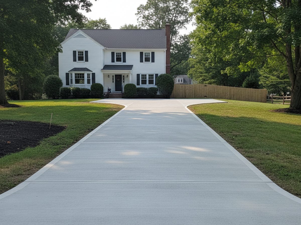 Heritage Concrete Solutions crew working on a home