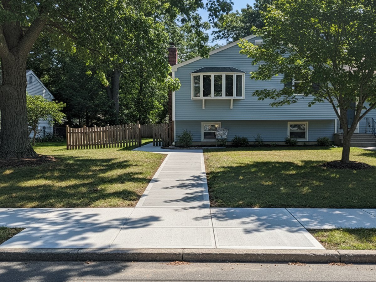 Concrete Walkways completed by Heritage Concrete Solutions in Lynn, MA